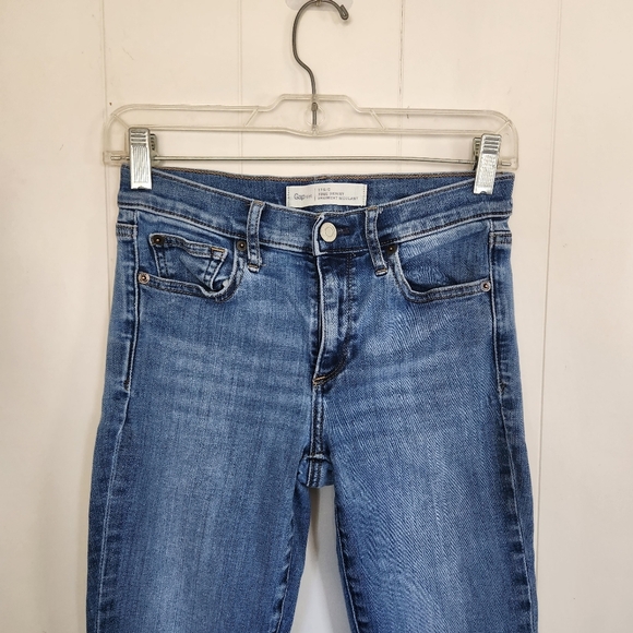 Gap True Skinny Jeans Mid Rise Classic Blue Basic Boho Neutral Size 27 short - Picture 4 of 13